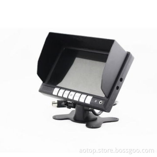 7-inch car rear view monitor with digital TFT panel, OSD menu, speaker, 4-pin connector, remoter